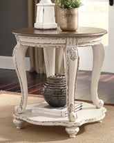 Orleans Furniture - Ashley Furniture - Realyn End Table - Round End Table / White/Brown - T743-6